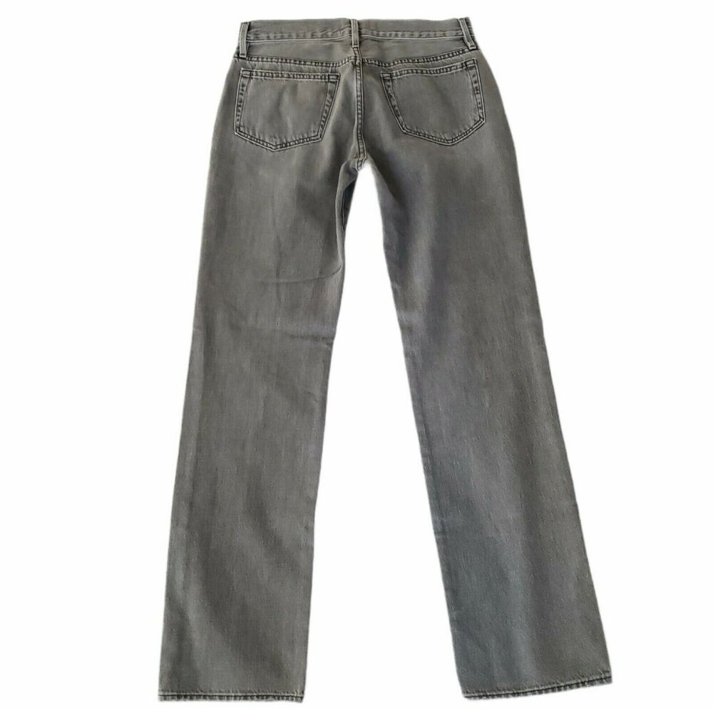 FRAME Denim L'Homme Straight leg distressed denim jeans commodore gray Sz 30 NEW - Picture 2 of 11